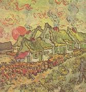 Vincent Van Gogh Cottages:Reminiscence of the North (nn04) Germany oil painting reproduction
